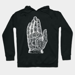 Vintage Fortune Telling Palmistry Hand Hoodie